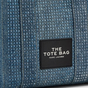 Marc Jacobs The Crystal Canvas Small Tote Bag crystal Denim - Image 4