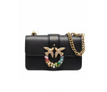 Pinko Love Mini Jewels bag in black leather