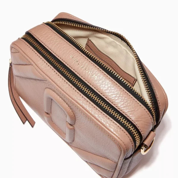 MARC JACOBS The Moto Shot DUSTY BEIGE Leather Camera Bag - Image 3