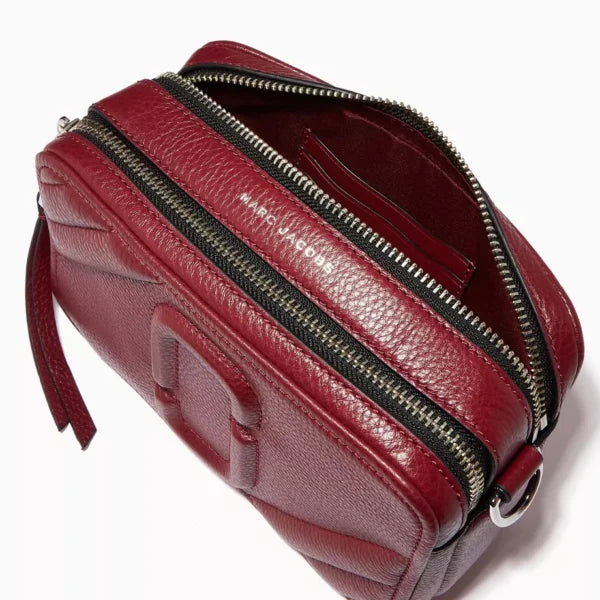 MARC JACOBS The Moto Shot Red Leather Camera Bag - Image 3