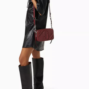 MARC JACOBS The Moto Shot Red Leather Camera Bag - Image 5