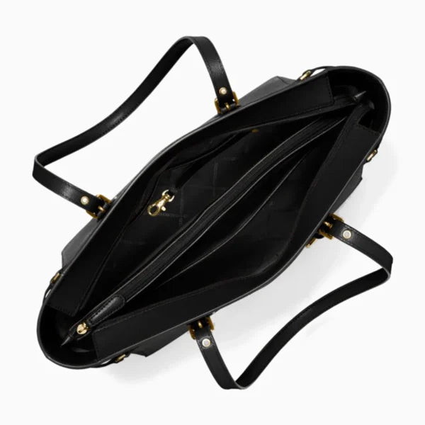 MICHAEL KORS Voyager Medium Tote Bag in Leather Black - Image 4