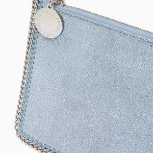 STELLA MCCARTNEY Falabella Pochette in Faux Shaggy Deer Blue - Image 5