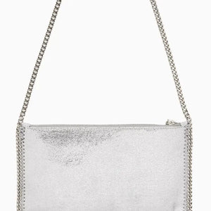 STELLA MCCARTNEY Falabella Pochette in Faux Shaggy Deer Grey - Image 3