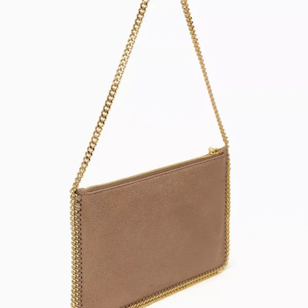 STELLA MCCARTNEY Falabella Pochette in Shaggy Deer Neutral - Image 3