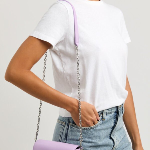 MARC JACOBS The Clover Shoulder Bag – Purple - Image 7