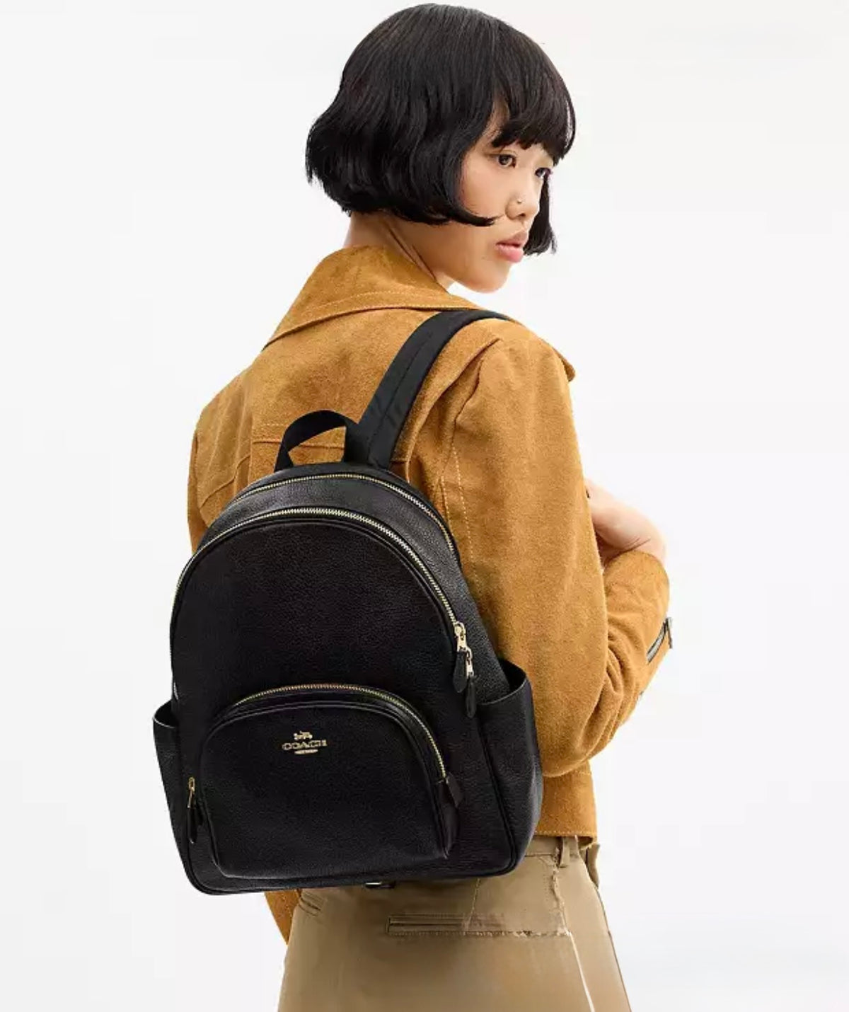 Coach black Court Backpack