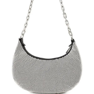 MARC JACOBS The Curve Leather Shoulder Bag - Silver - Image 3