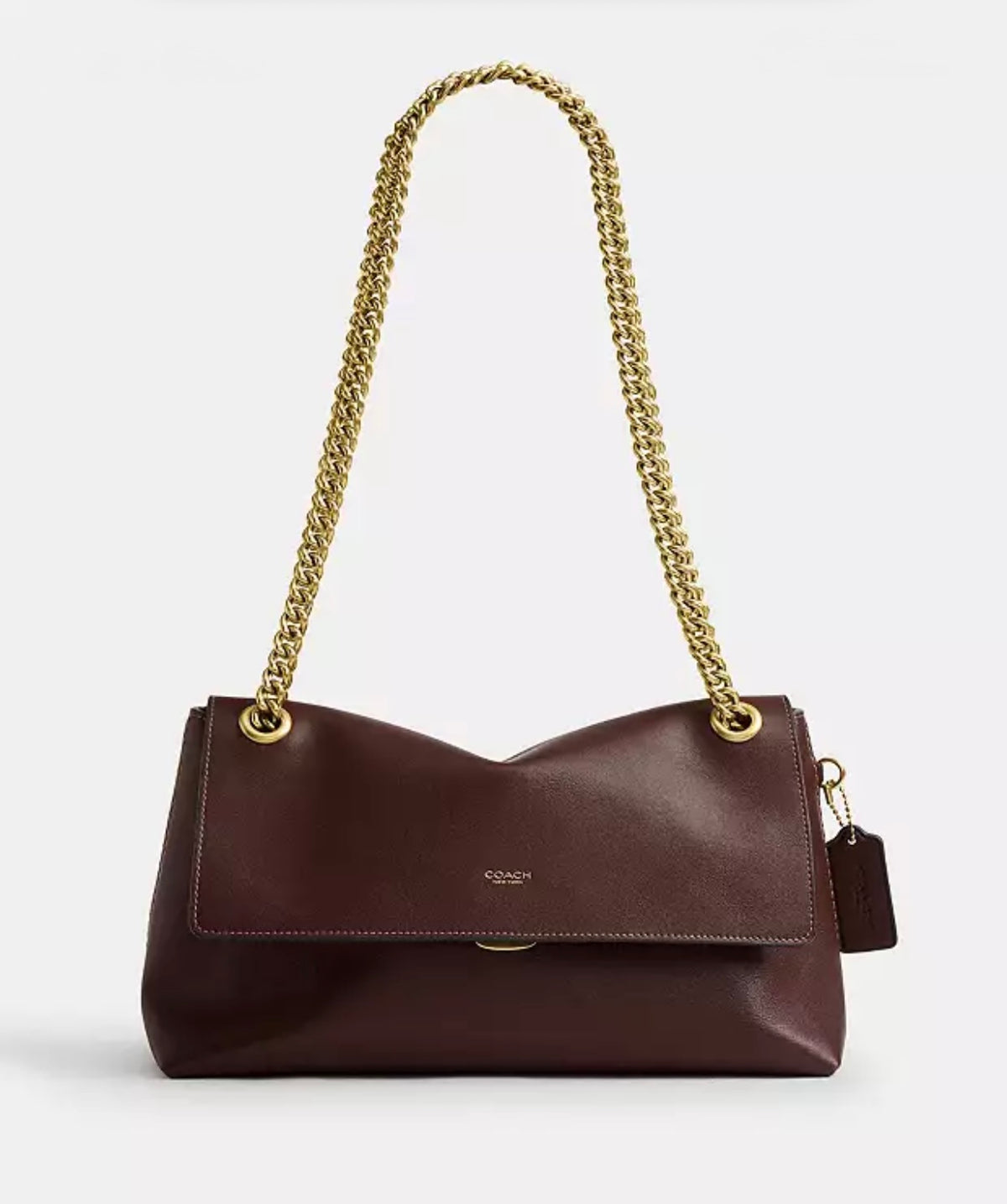 Coach Chelsea Shoulder Bag 30 with Chain in dark brown