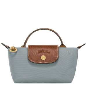 Le Pliage Original Pouch with handle Steel