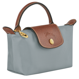 Le Pliage Original Pouch with handle Steel - Image 3