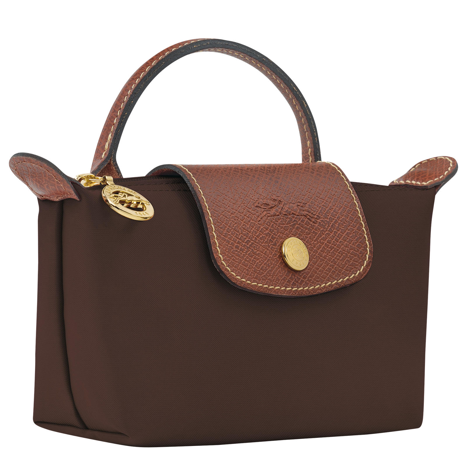 Le Pliage Original Pouch with handle Ebony - Image 3