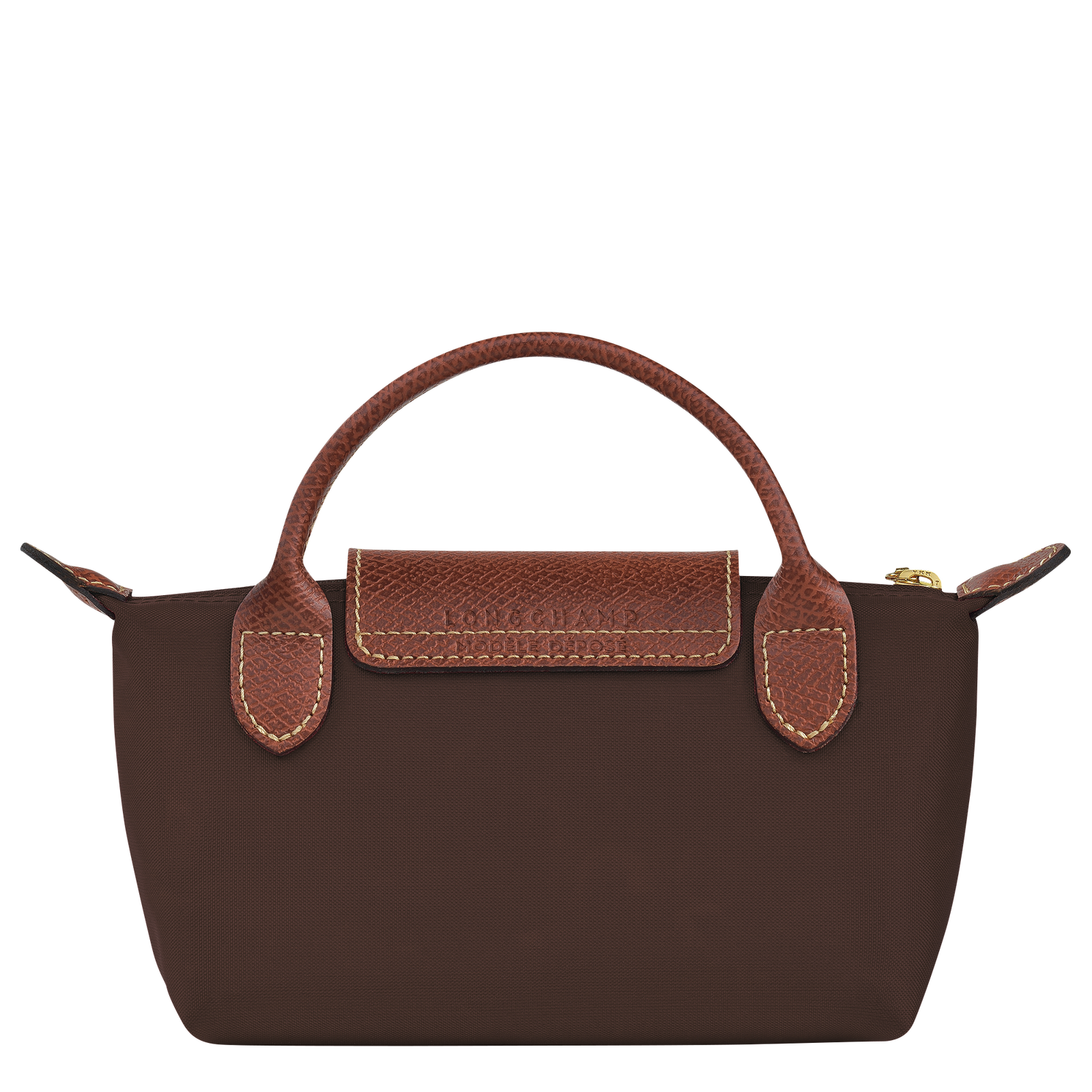 Le Pliage Original Pouch with handle Ebony - Image 4