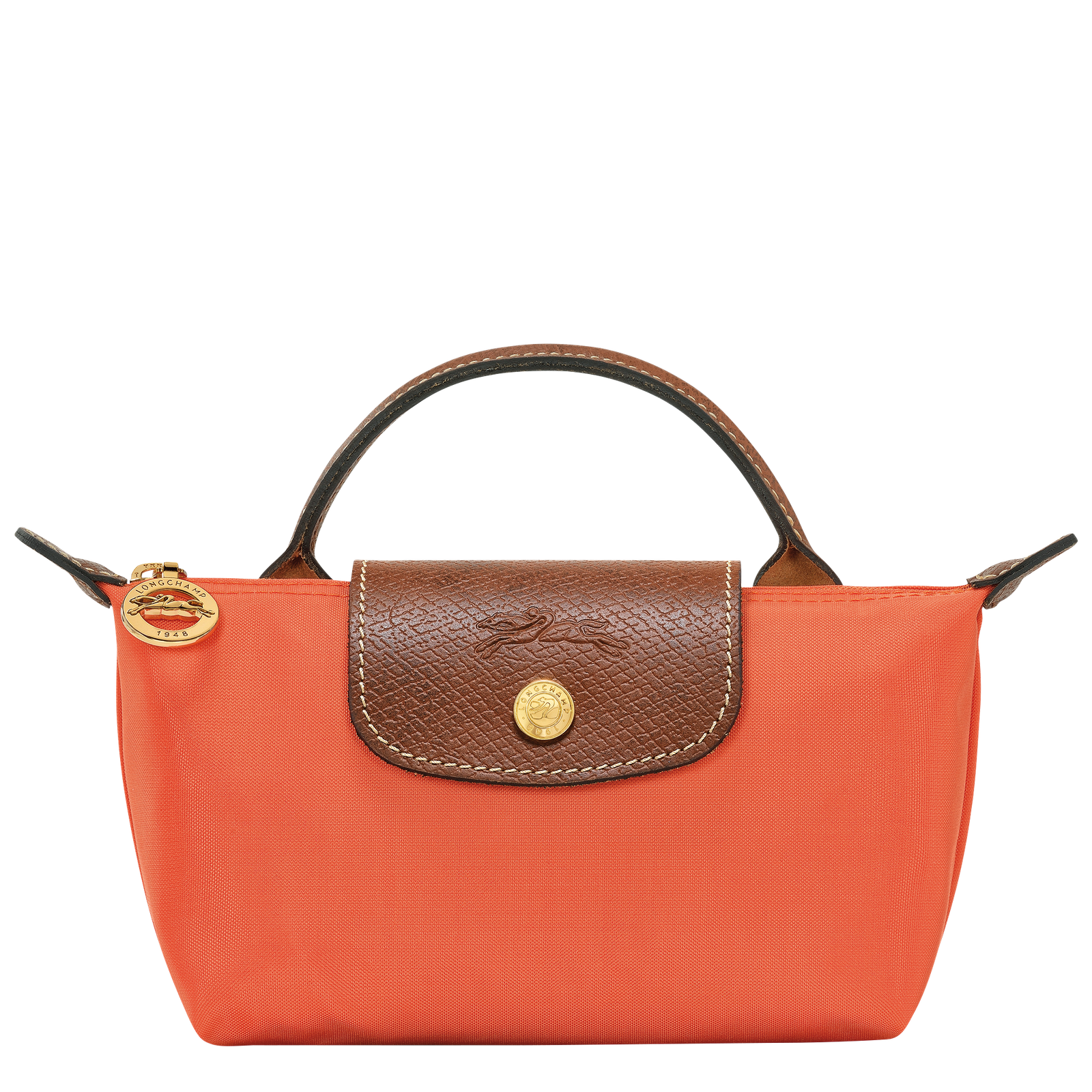 Le Pliage Original Pouch with handle Orange