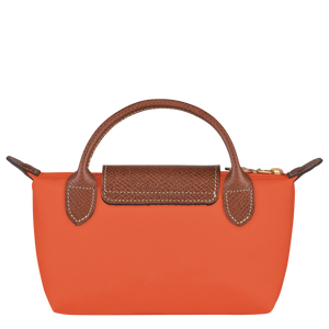 Le Pliage Original Pouch with handle Orange - Image 4