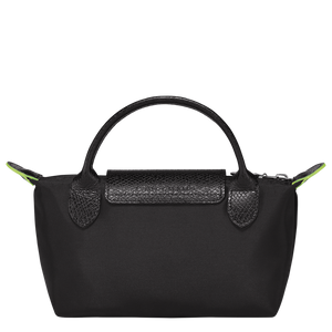 Le Pliage Green Pouch with handle Black - Image 4