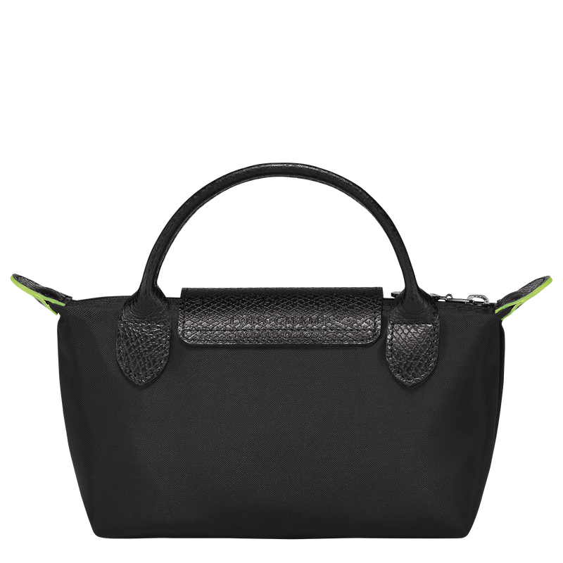 Le Pliage Green Pouch with handle Black - Image 4