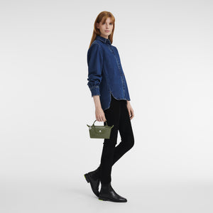 Le Pliage Green Pouch with handle Forest - Image 2