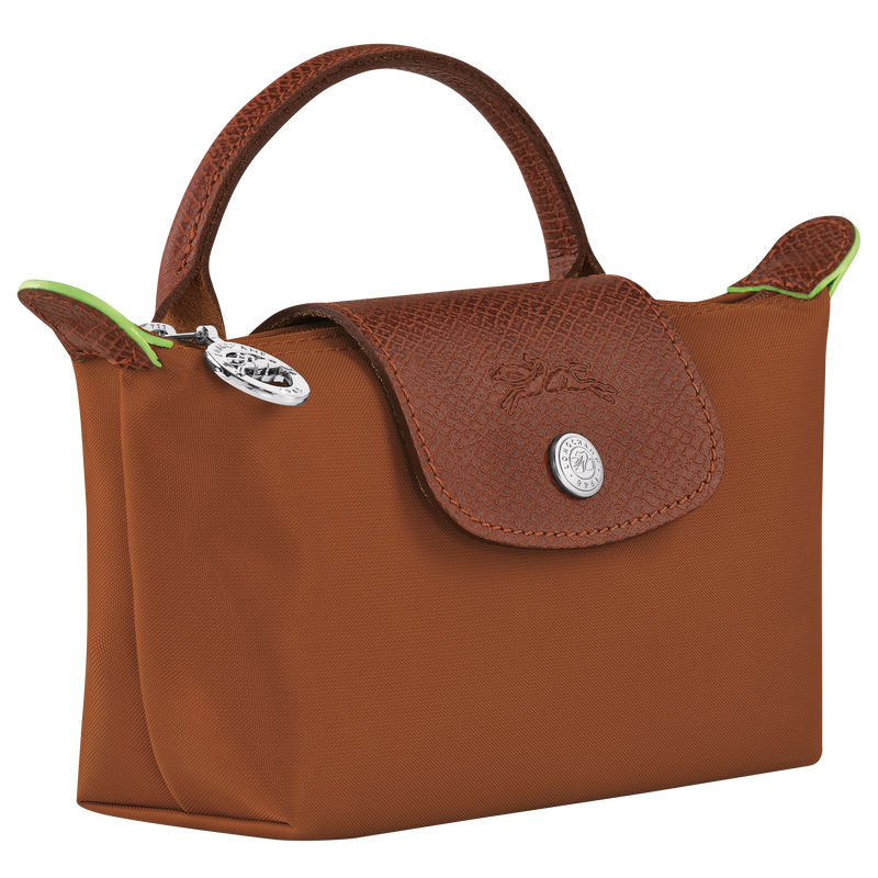 Le Pliage Green Pouch with handle Cognac - Image 3