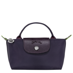 Le Pliage Green Pouch with handle Bilberry