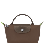 Le Pliage Green Pouch with handle Terra