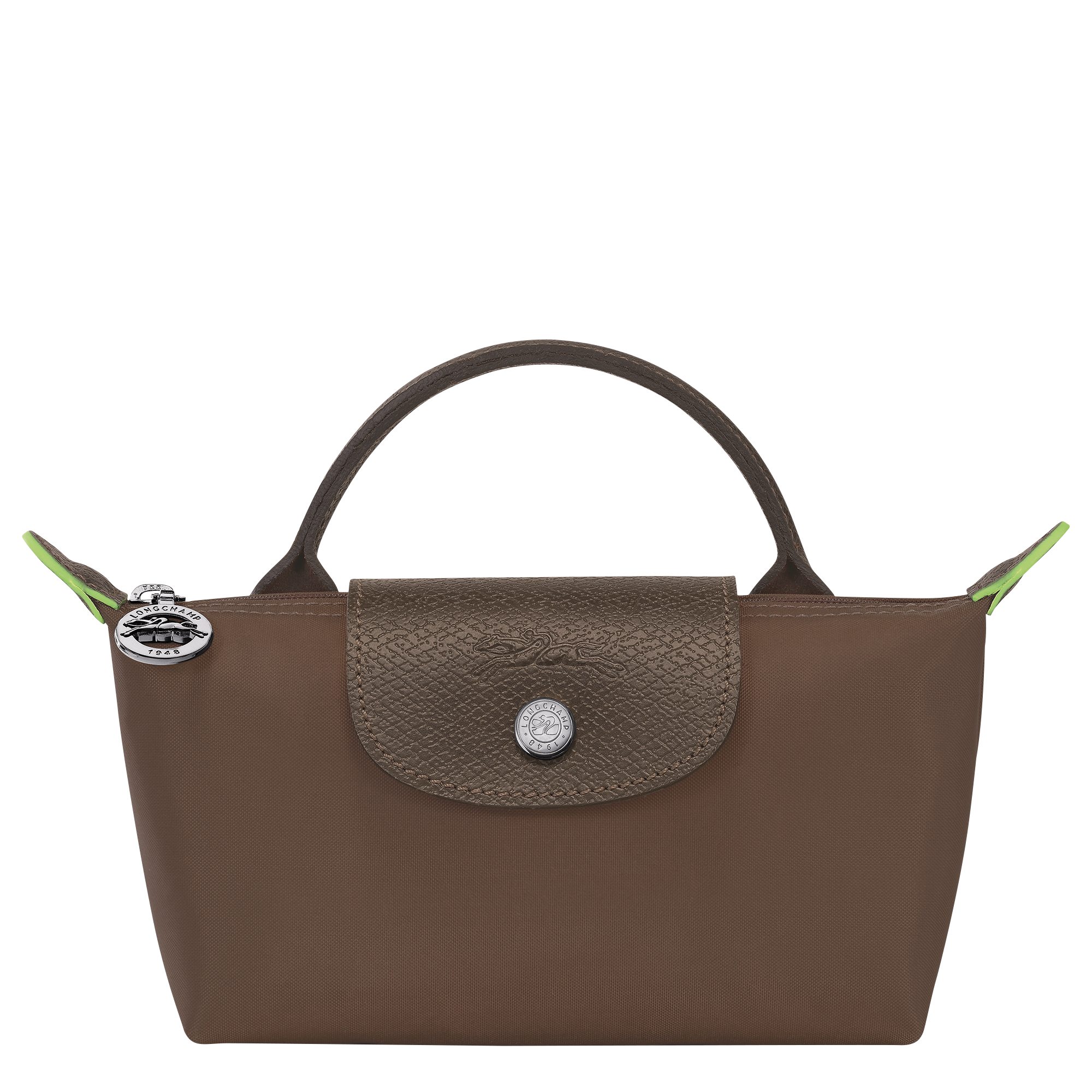 Le Pliage Green Pouch with handle Terra