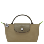 Le Pliage Green Pouch with handle Artichoke