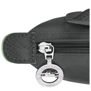Le Pliage Green Pouch with handle Graphite - Image 5