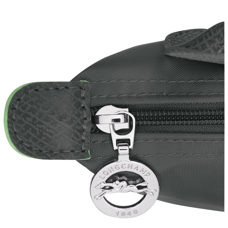 Le Pliage Green Pouch with handle Graphite - Image 5