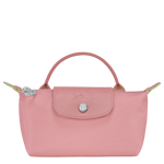Le Pliage Green Pouch with handle Petal Pink1