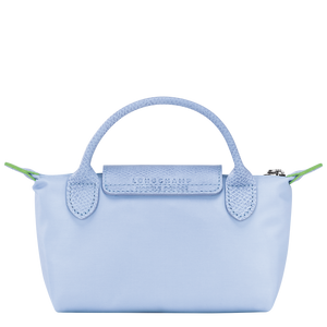 Le Pliage Green Pouch with handle Sky Blue - Image 4