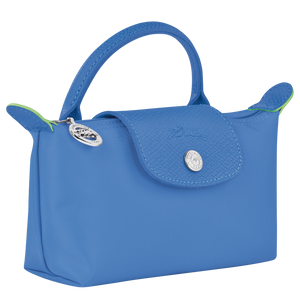 Le Pliage Green Pouch with handle Cornflower - Image 3