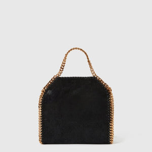Stella McCartney Falabella Tiny Tote Bag Black Gold - Image 4