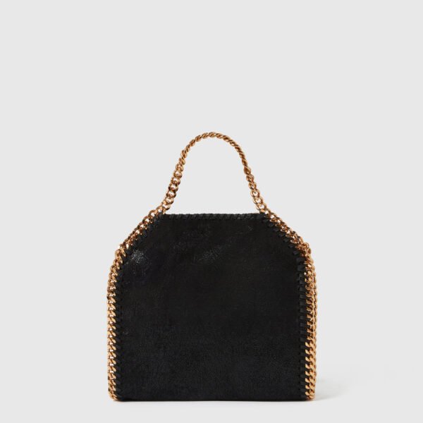 Stella McCartney Falabella Tiny Tote Bag Black Gold - Image 4