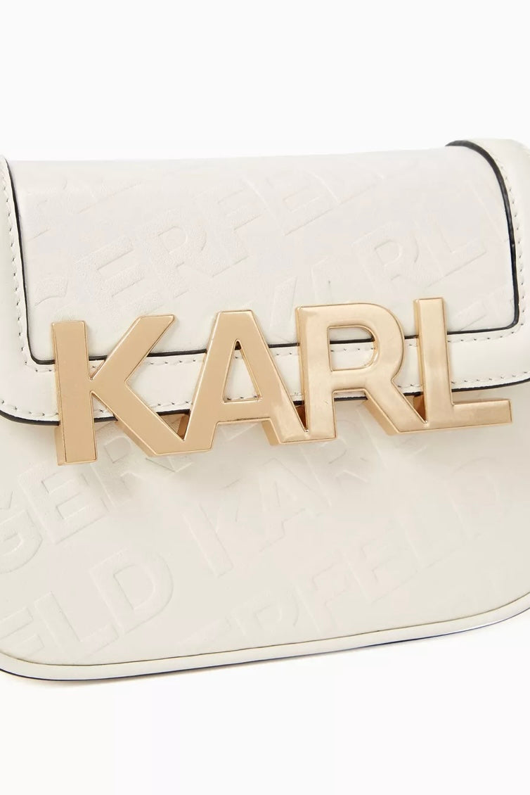 Karl Lagerfeld K/Letters Embossed Crossbody Bag