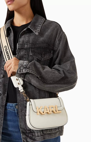 Karl Lagerfeld K/Letters Embossed Crossbody Bag
