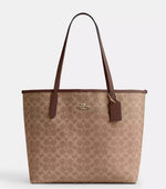 Coach City Tote Bag In Signature Canvas,