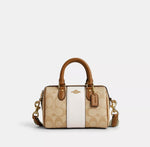 Coach Mini Rowan Crossbody in Signature Canvas with Stripe