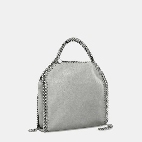 Stella McCartney Falabella Mini Tote Bag Grey - Image 4