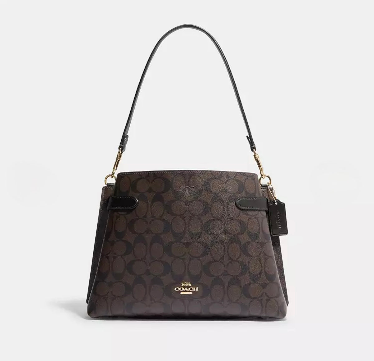 Coach Hanna Shoulder Bag In Signature Canvas