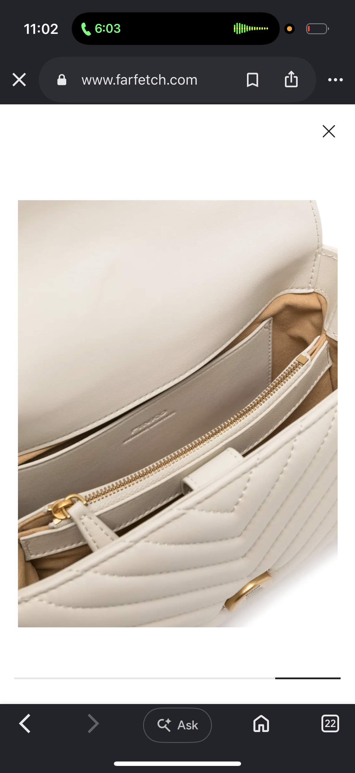 Pinko handbag Lady Love Bag Puff chevron