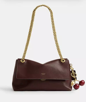 Coach Chelsea Shoulder Bag 30 with Chain in dark brown