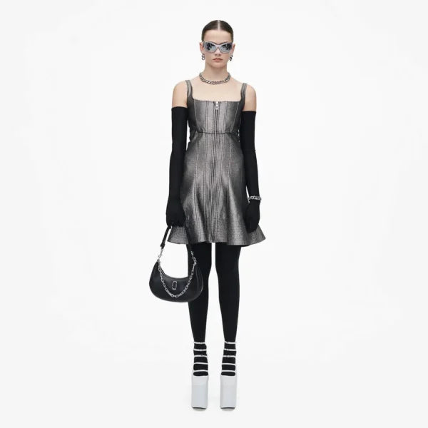 MARC JACOBS The Curve Leather Shoulder Bag - Black - Image 7