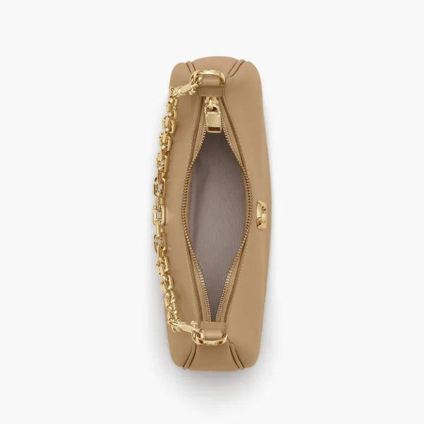MARC JACOBS The Curve Leather Shoulder Bag - CAMEL - Image 4