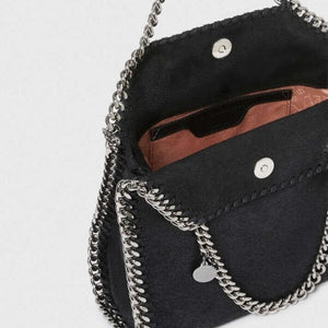 Stella McCartney Falabella Mini Tote Bag Black Silver - Image 5