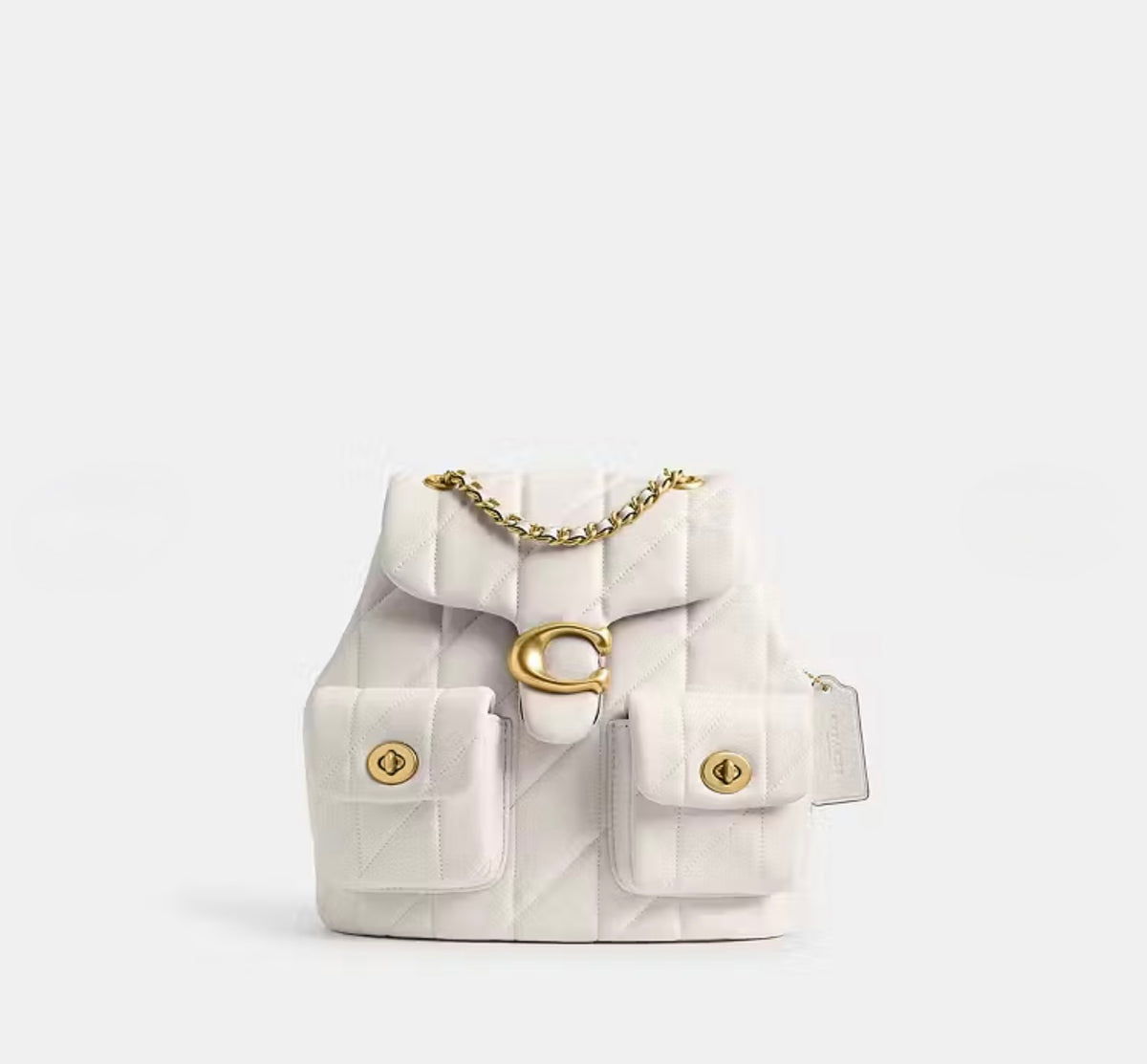 White Tabby Backpack