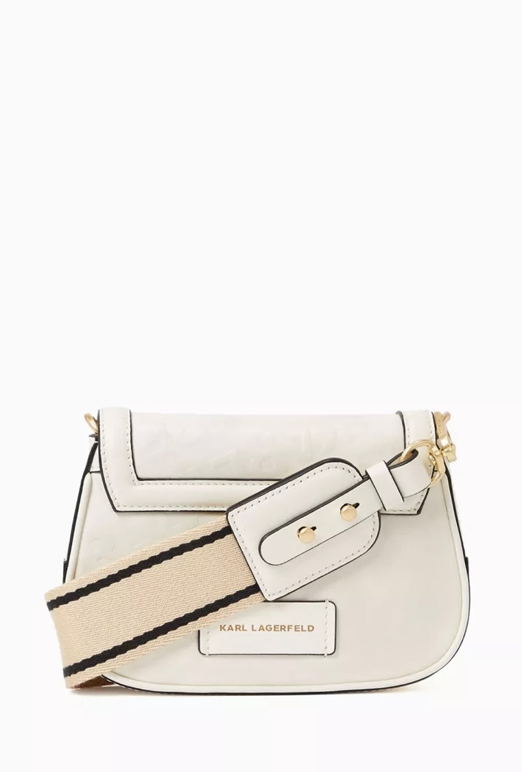 Karl Lagerfeld K/Letters Embossed Crossbody Bag