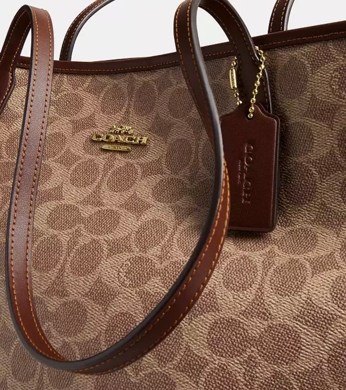 Coach City Tote Bag In Signature Canvas,