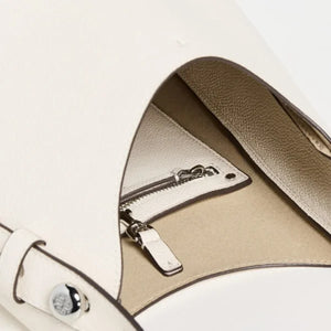 Tory Burch Small Romy Hobo Bag Light Cream - Image 2