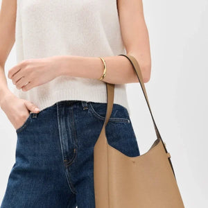 Tory Burch Small Romy Hobo Bag Tiramisu - Image 3